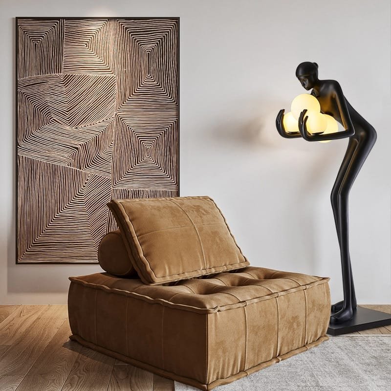 Humanoid Bent(Resin Fiber) Floor Lamp