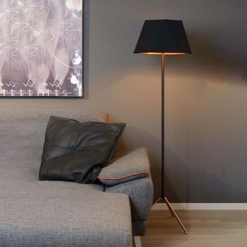 Blackened Gold Floor Lamp