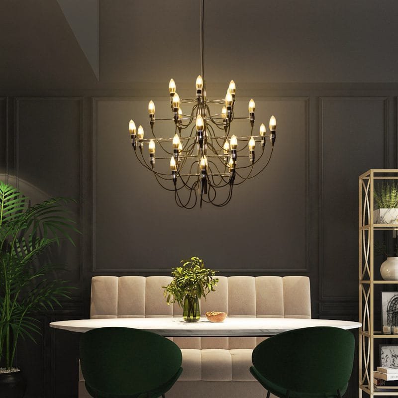 Bird of Paradise Black Chandelier