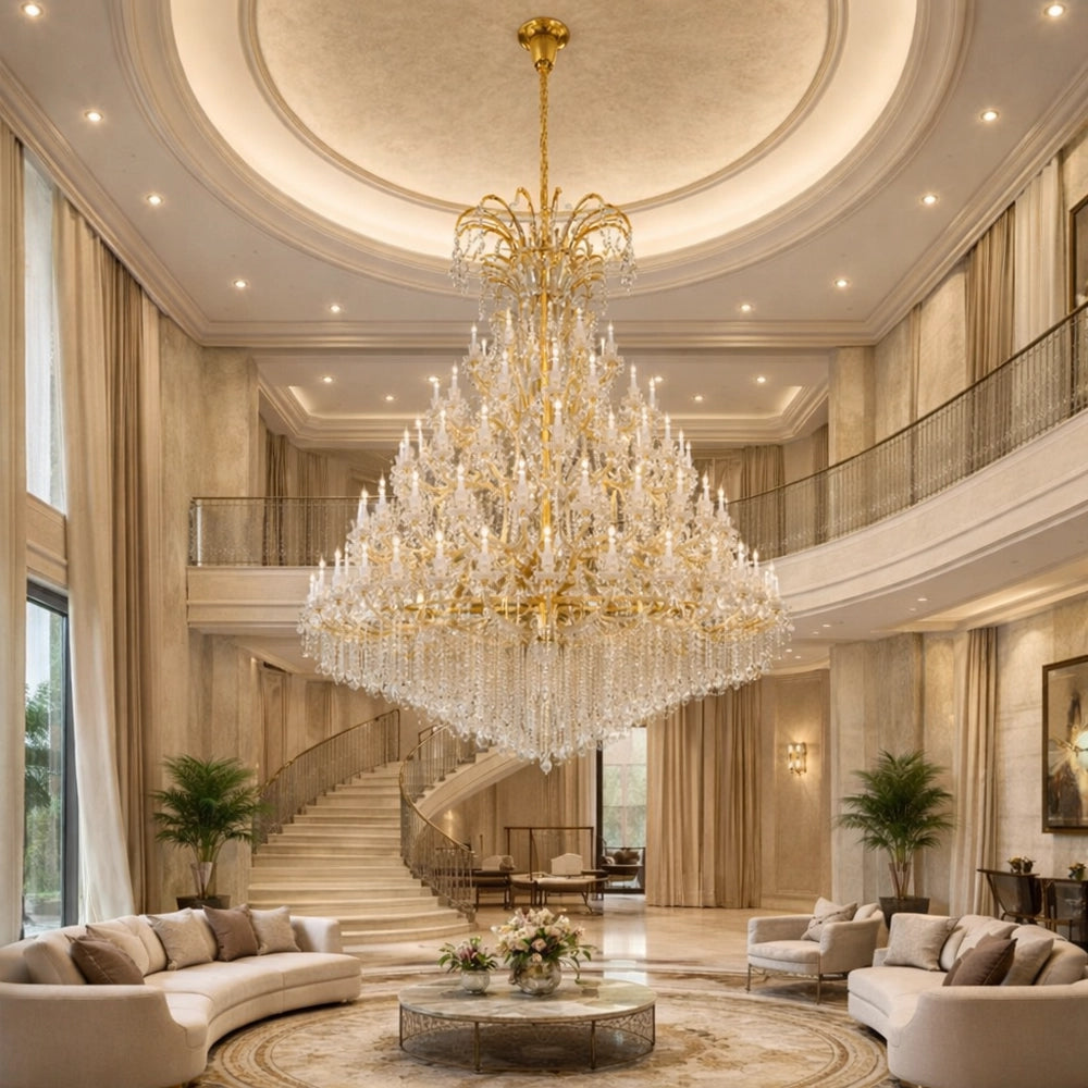 Olympus Crystal Cascade Chandelier