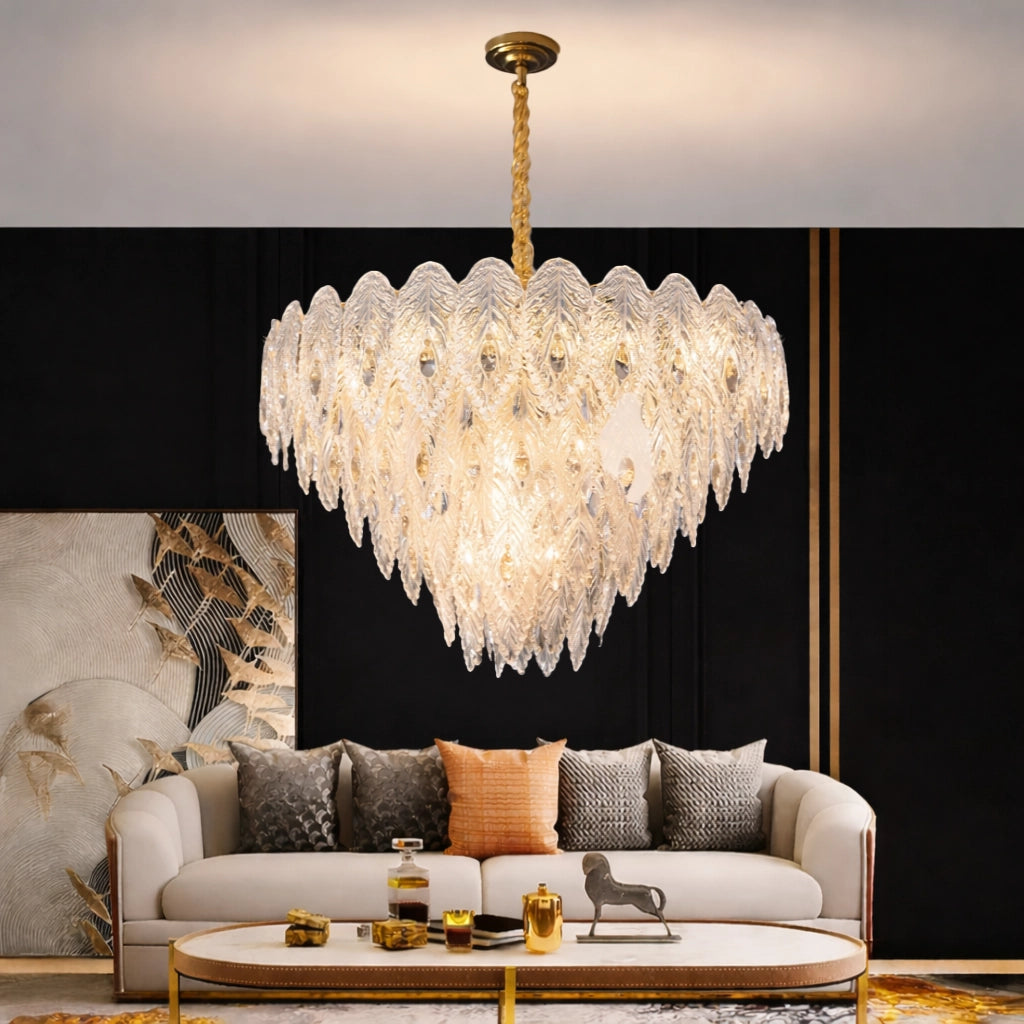 Aurora Borealis Featherburst Chandelier