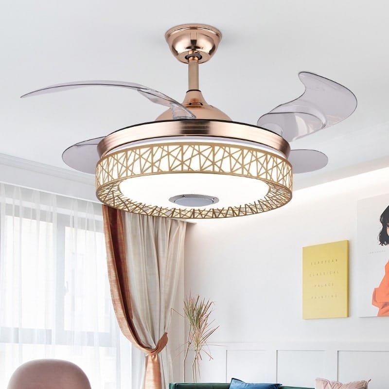 Seagull (with Lamp &amp; Bluetooth Speaker) Ceiling Fan | 38W BLDC Motor | 1220mm | Metal Body