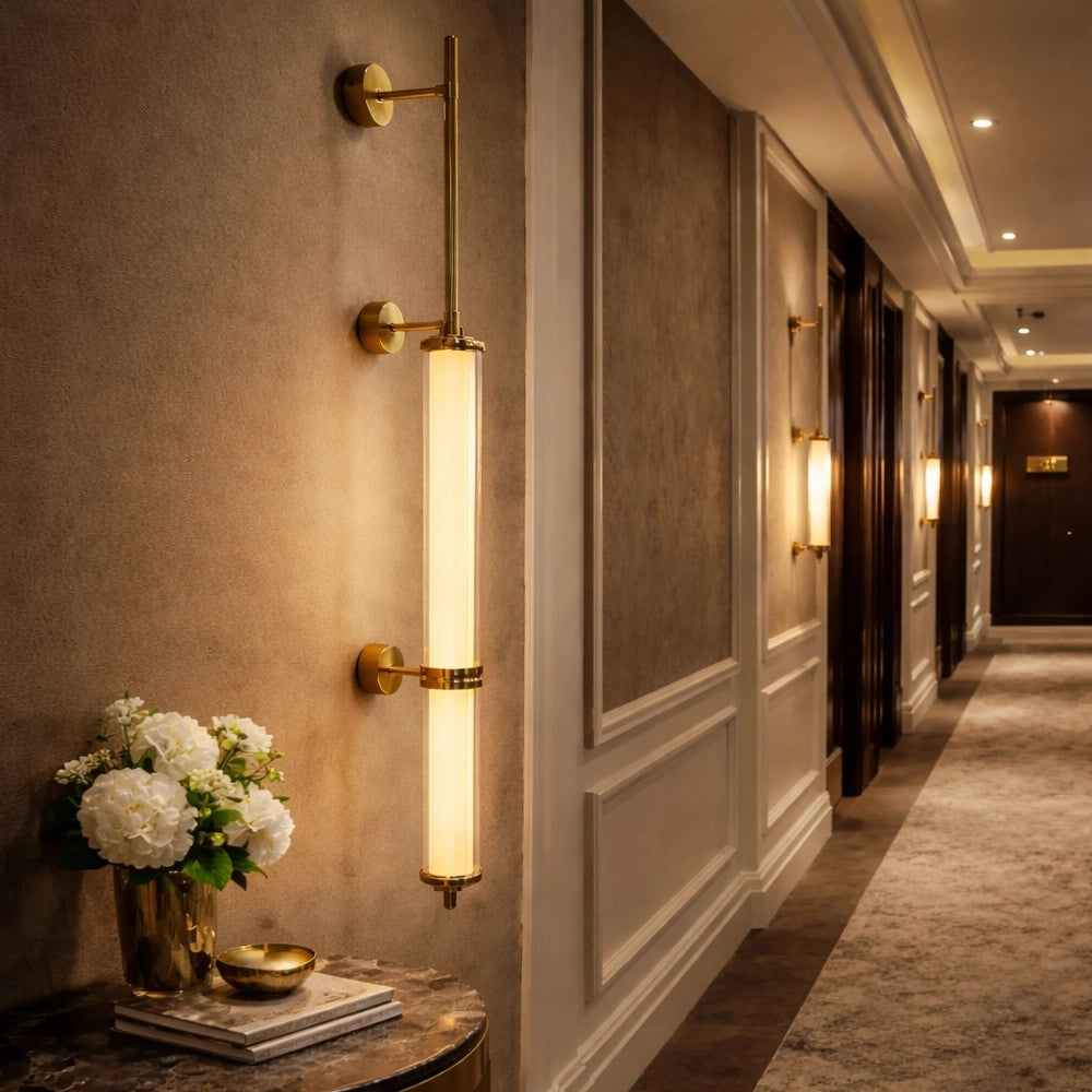 Orion Linear Glass Tube Wall Sconce