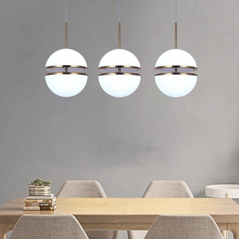 Airy Half-Sphere Pendant Light