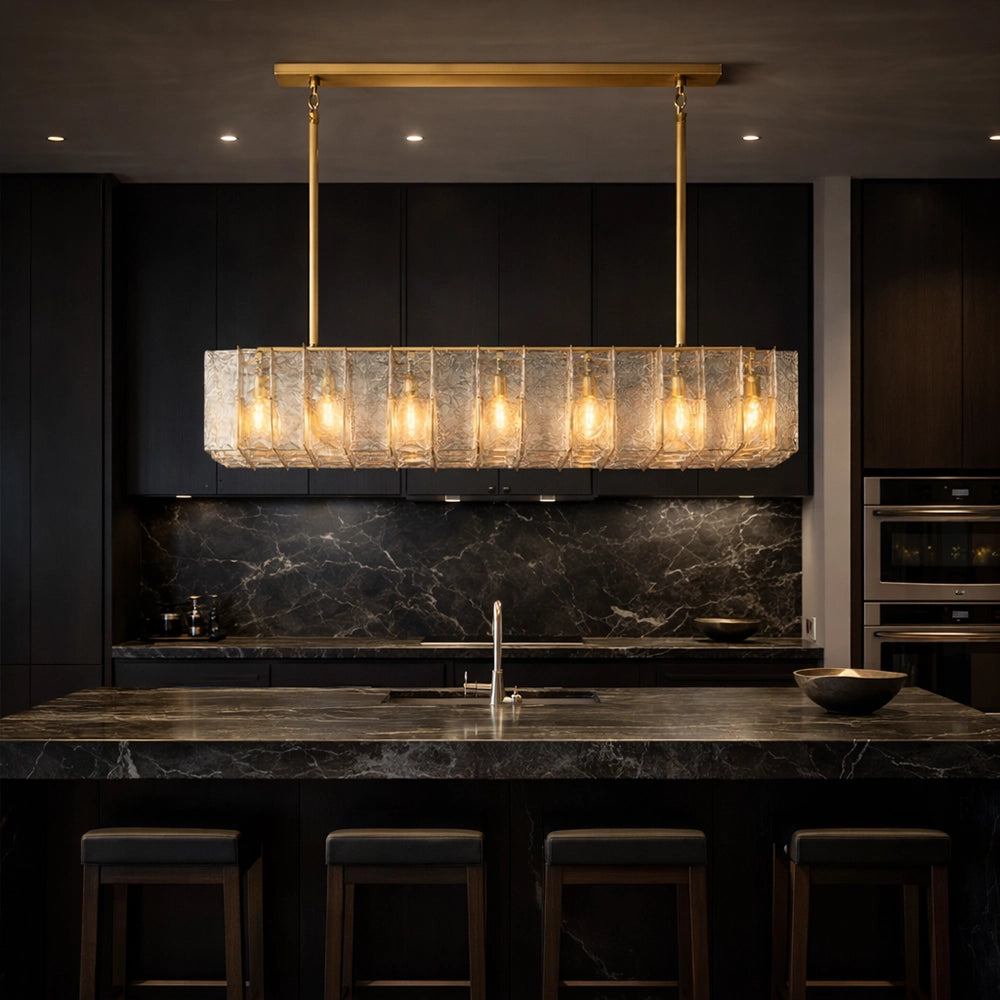 Vireon Linear Glass Chandelier