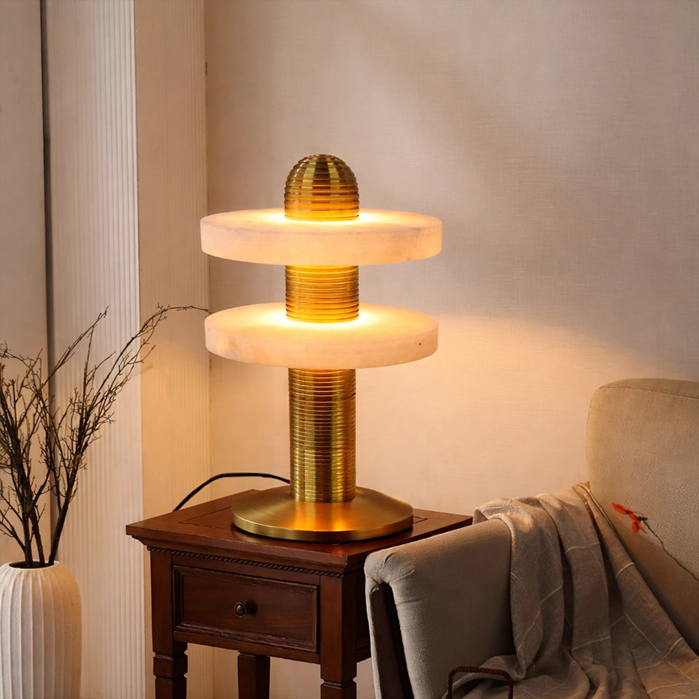 Aurelius Marble Halo Table Lamp – Light Art Studio | Crafting