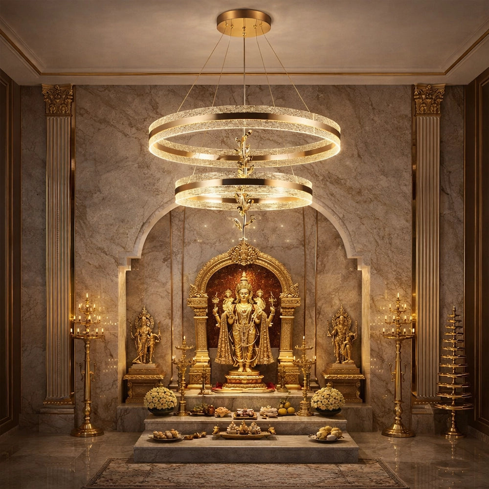 Orion Orbit Dual Ring LED Chandelier