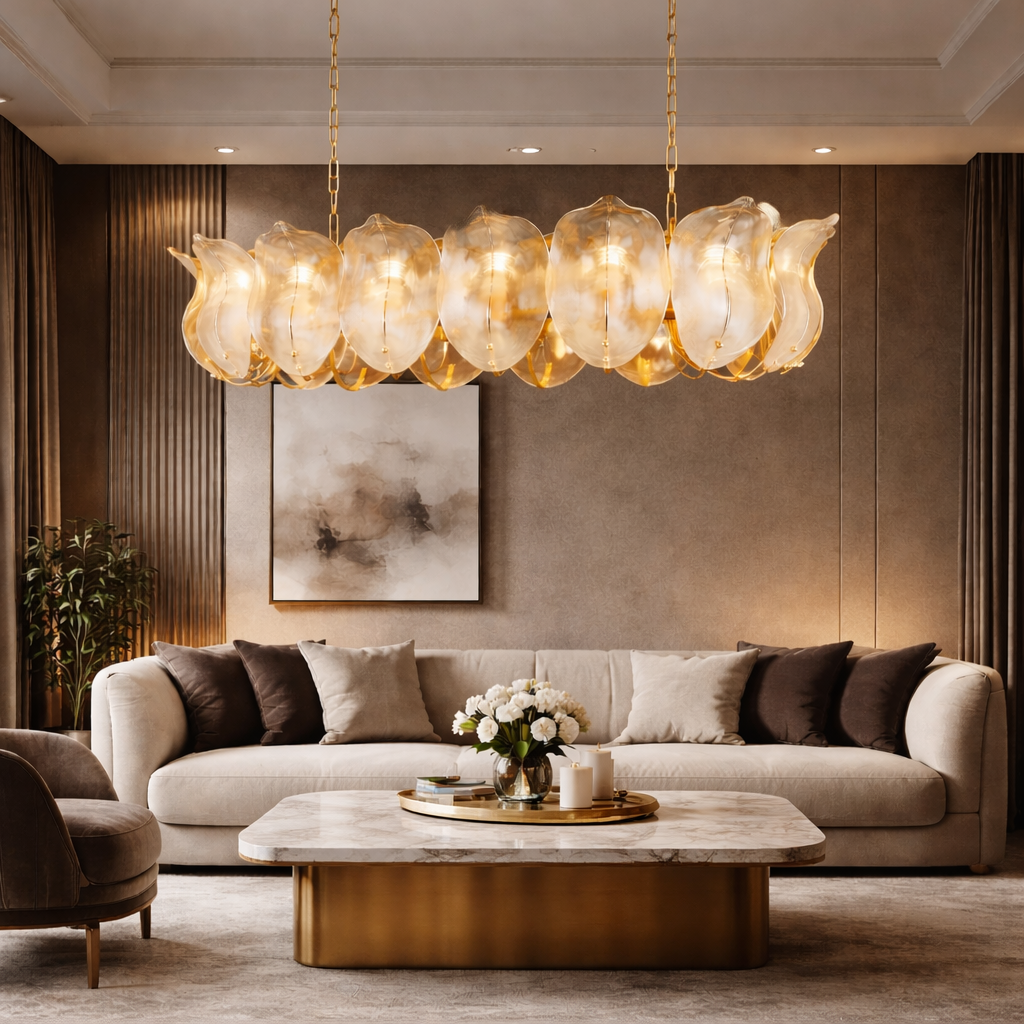 Florence Linear Petal Chandelier