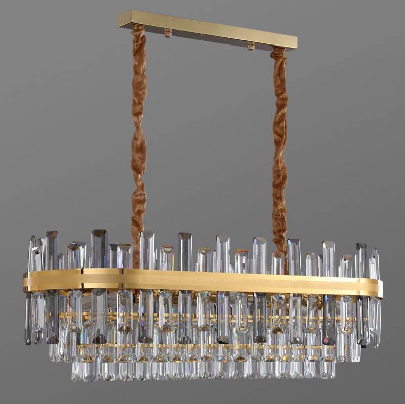 Goldenrod (Gold) Glass Chandelier