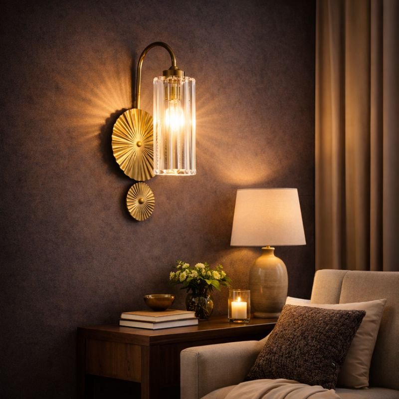 Luxury Crystal Prism Wall Light