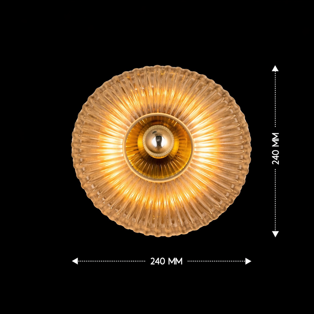 Solara Halo Glass Wall Light