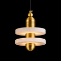 Aurelis Dual Halo Marble Pendant