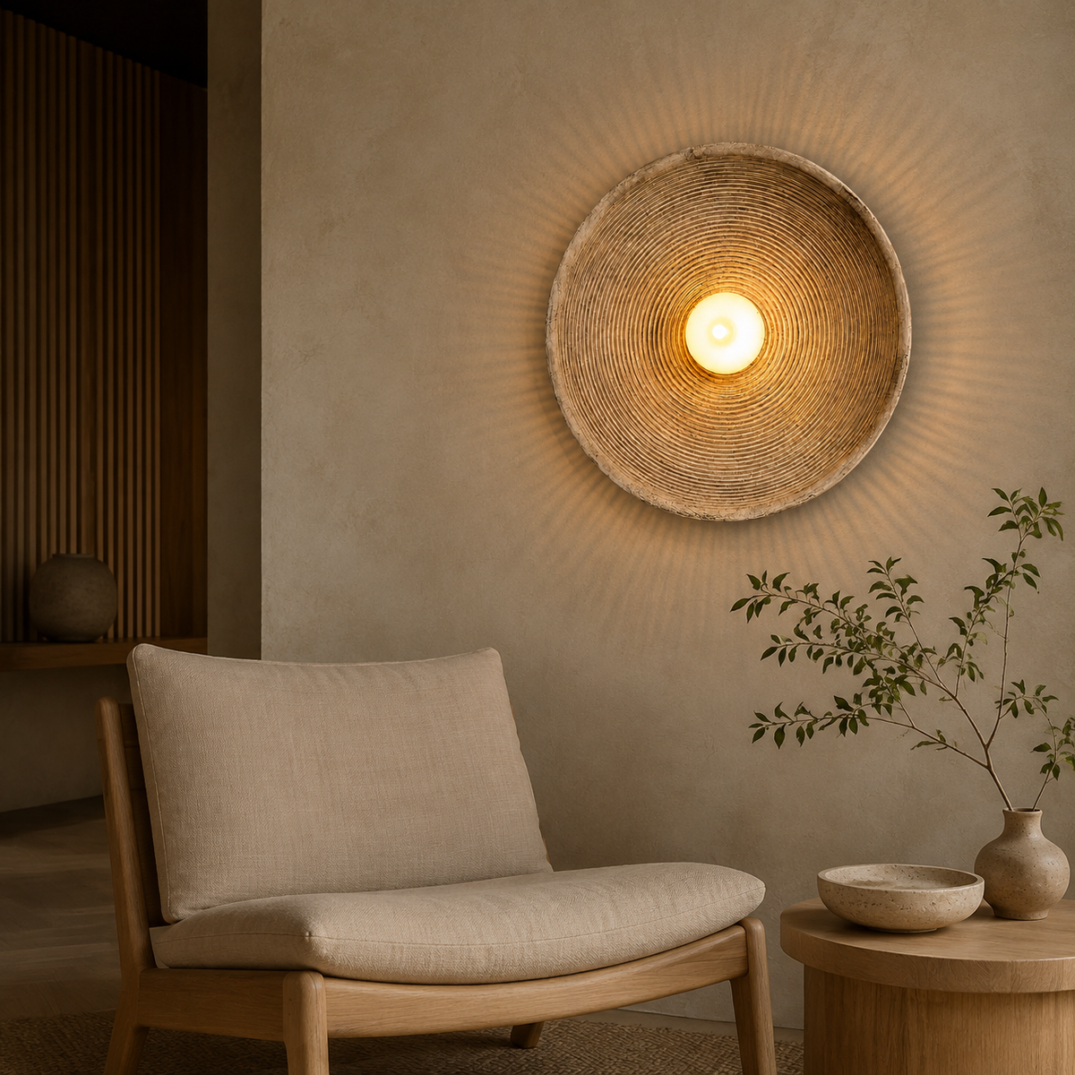 Aureon Ripple Glass Wall Light