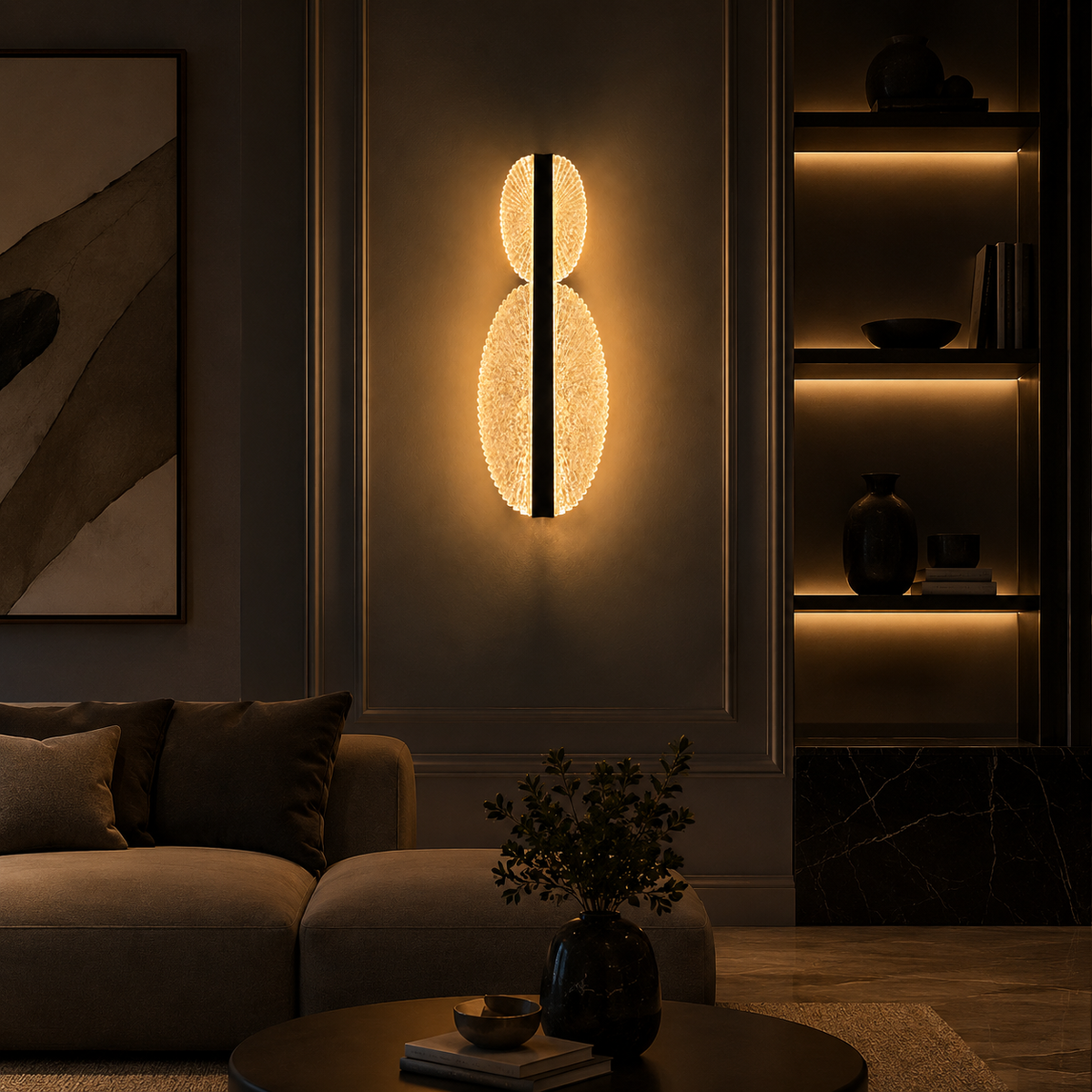 Aurevia Twin Crystal Wall Light