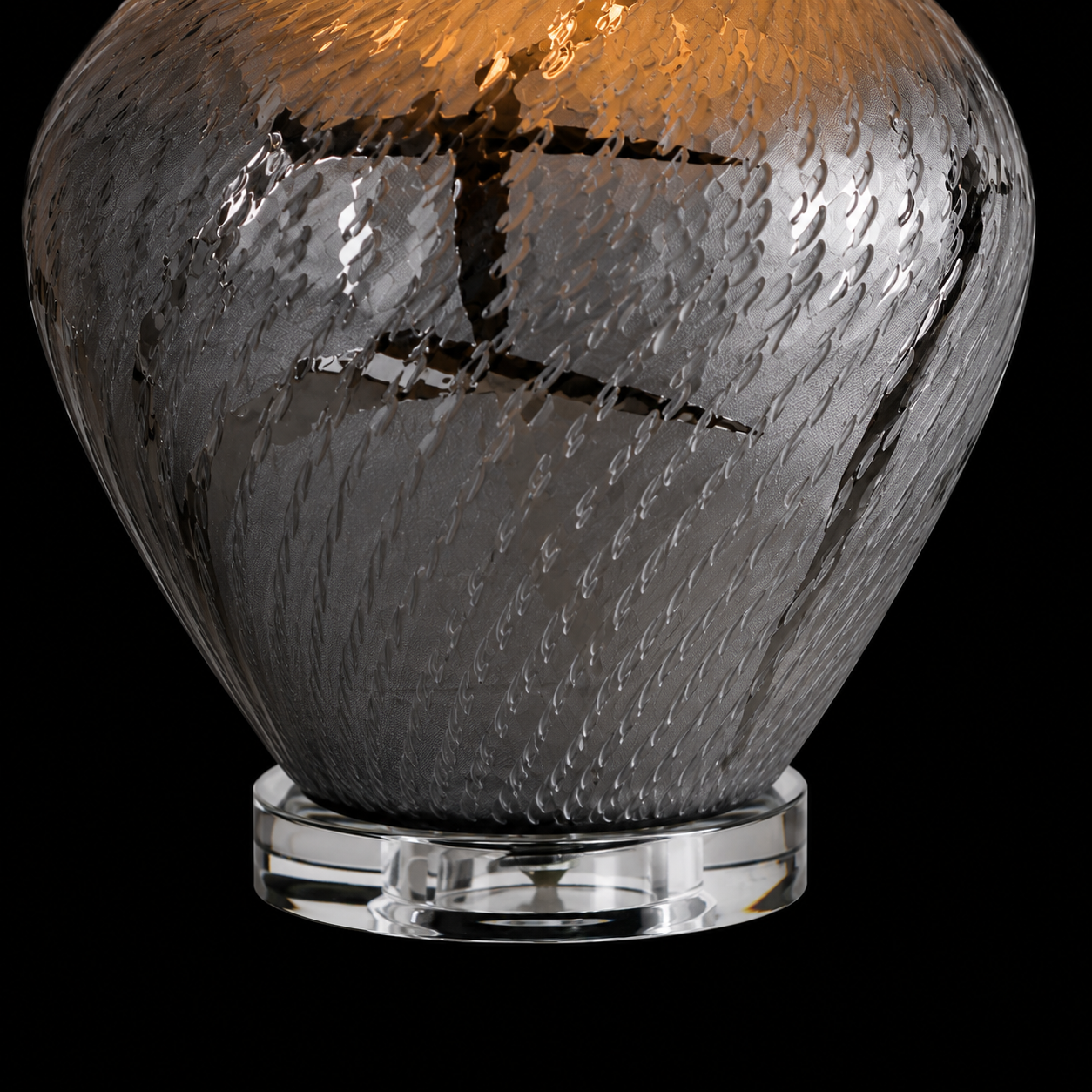 Smokestone Mercury Glass Table Lamp