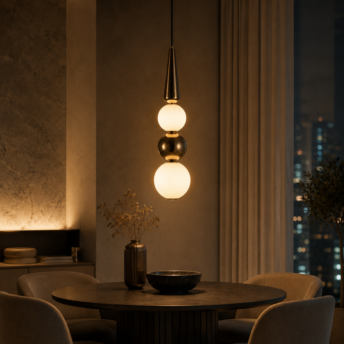 Monarch Orb Pendant Light – Sculptural Luxury for Contemporary Interiors