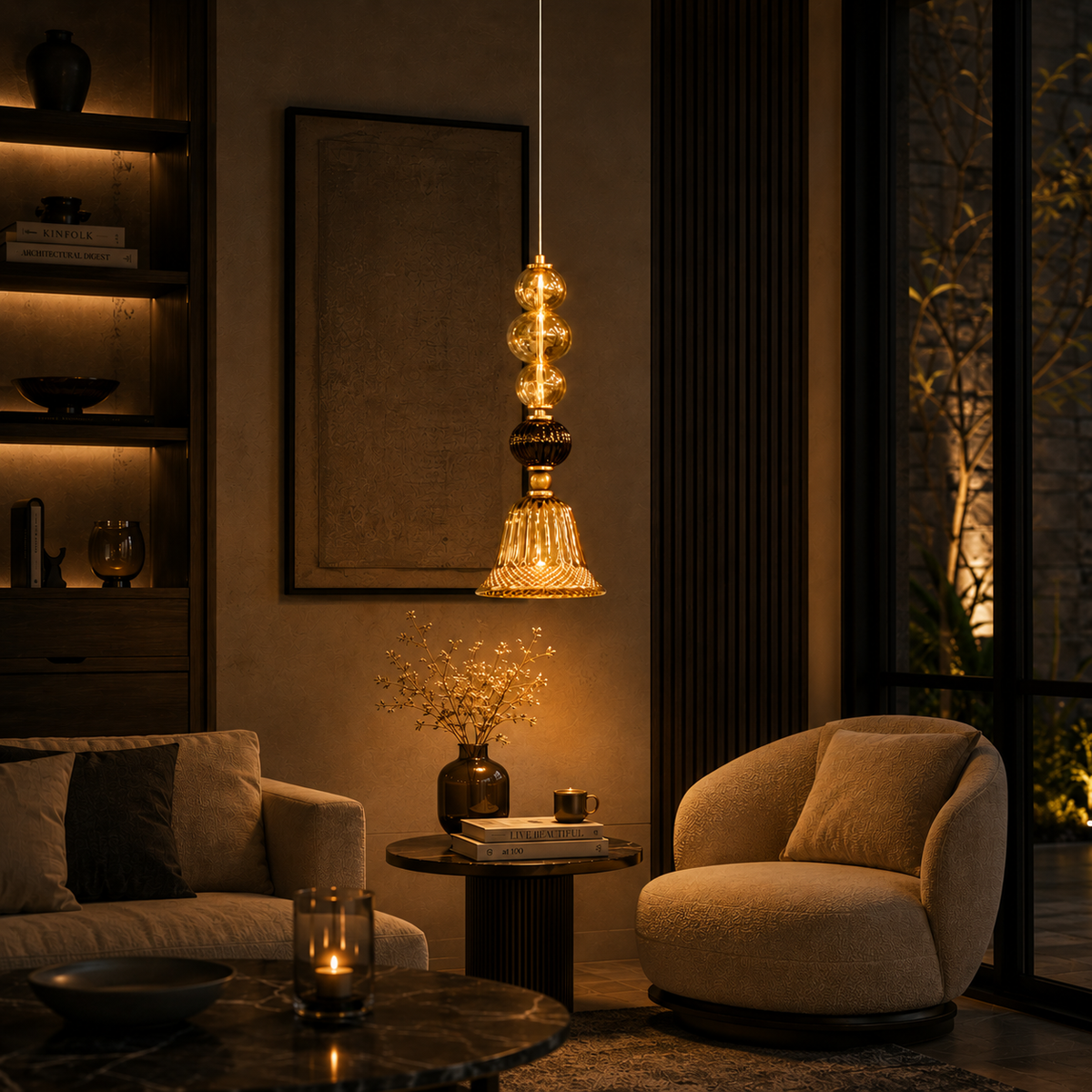 Aurora Bell Pendant Light – Elegant Luxury with Artistic Brilliance