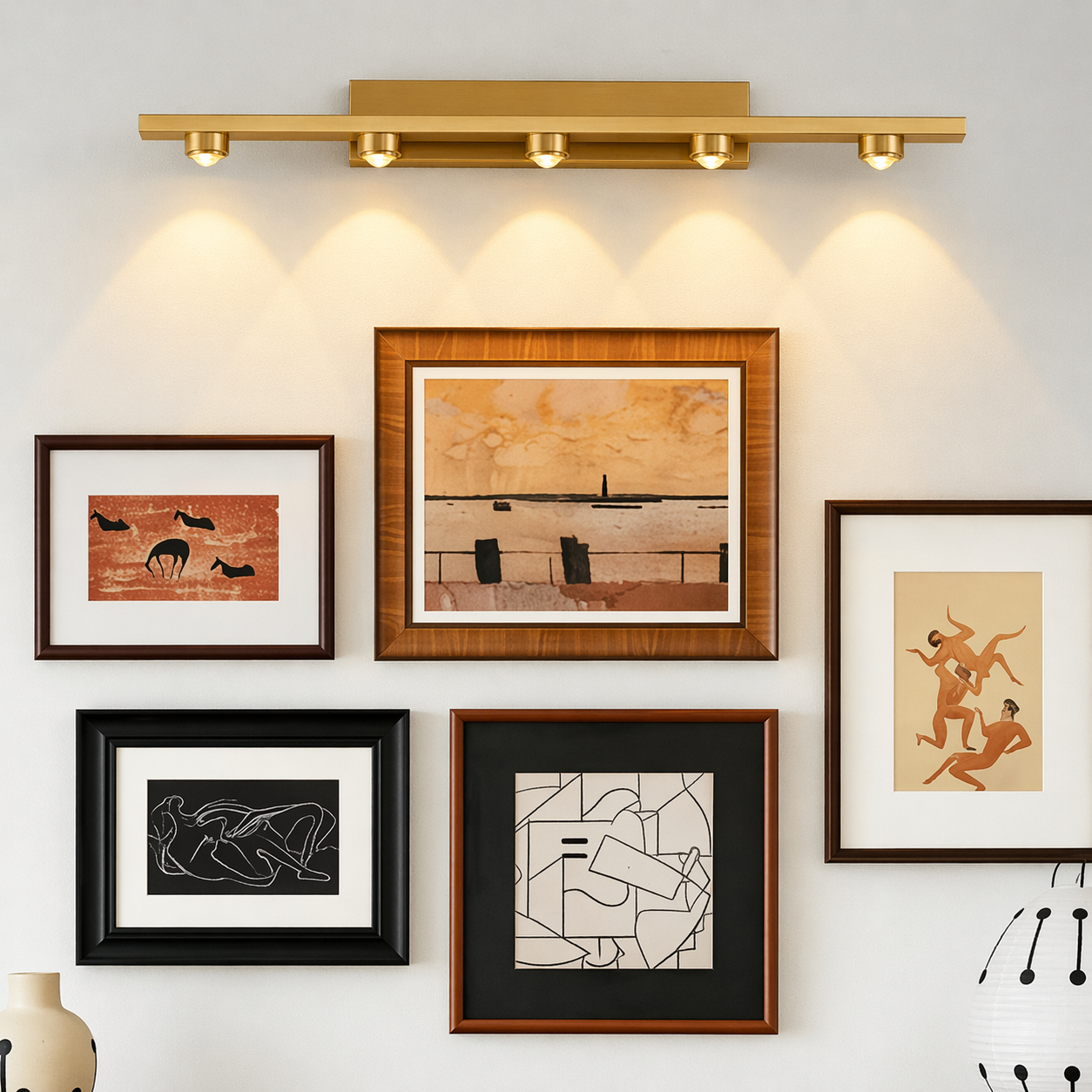 Rayvian 5-Beam Wall Light
