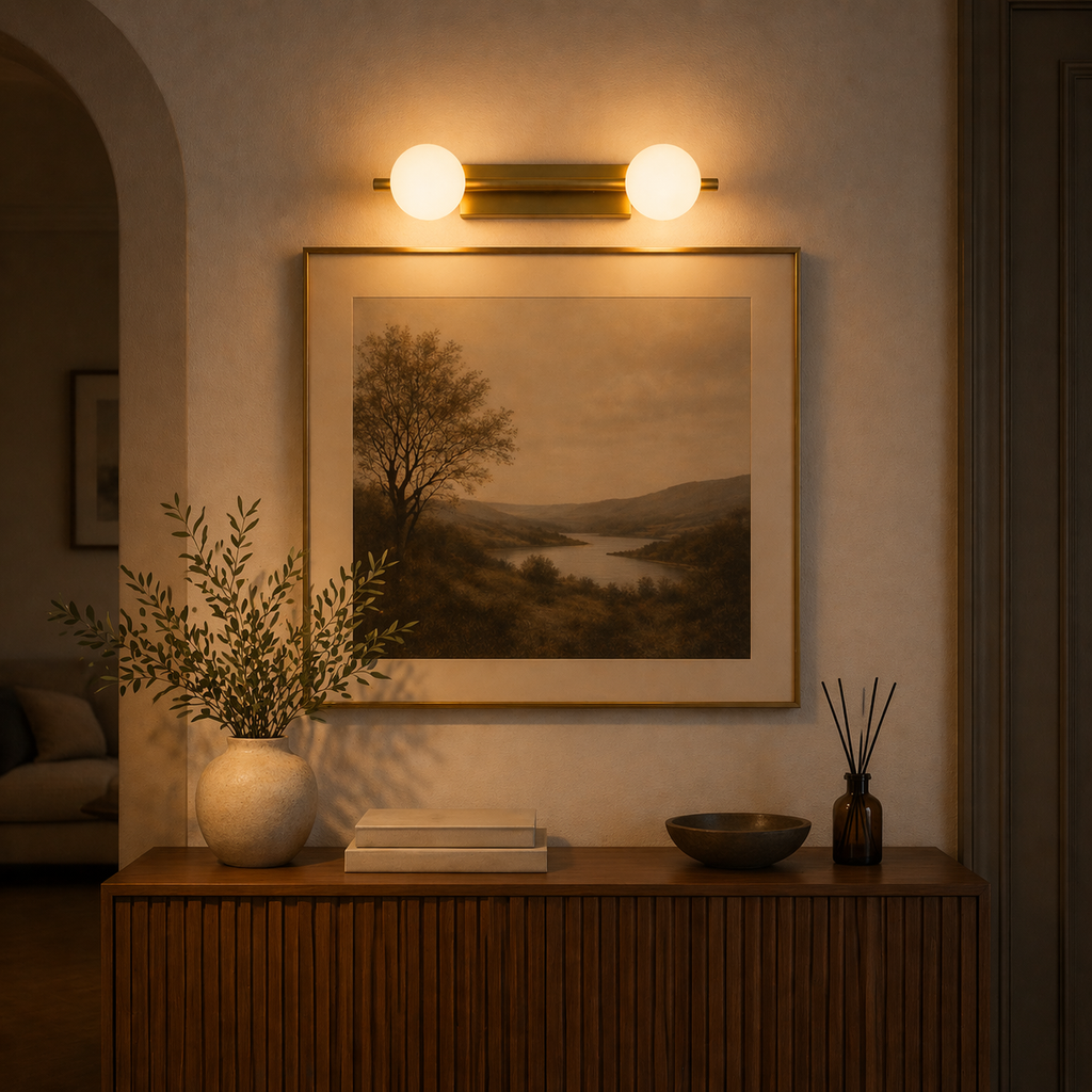 Celeste Duo Globe Wall Light