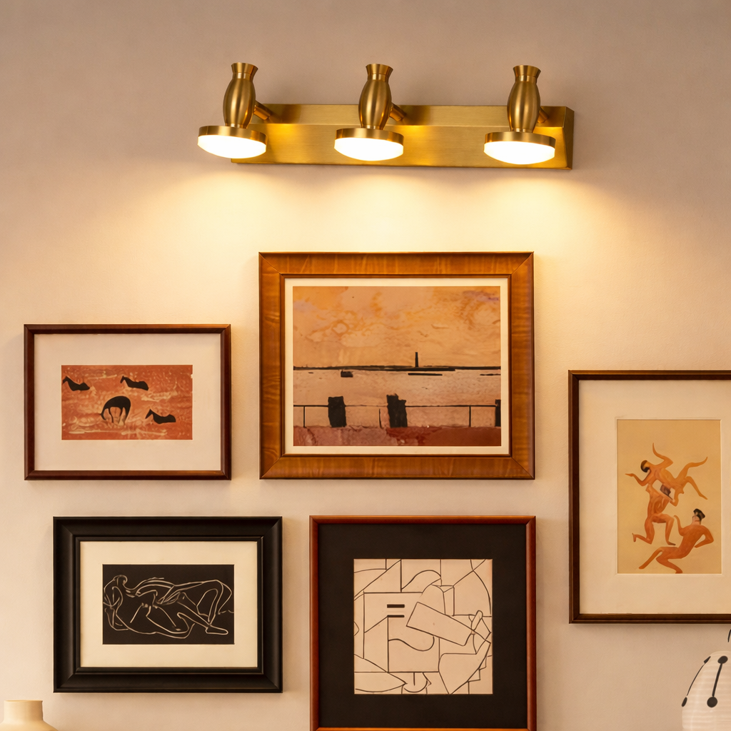 Orion Brass 3-Head Wall Light