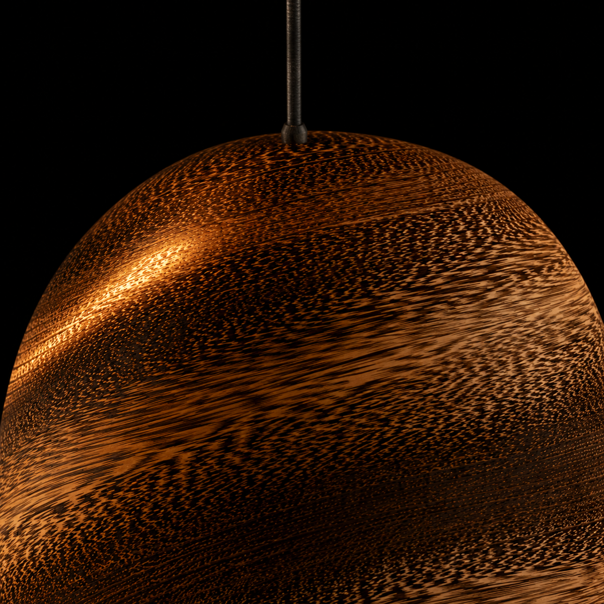 Antique Copper Textured Dome Pendant Light