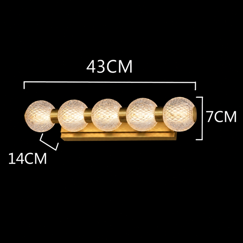 Prismara Five Globe Vanity Light