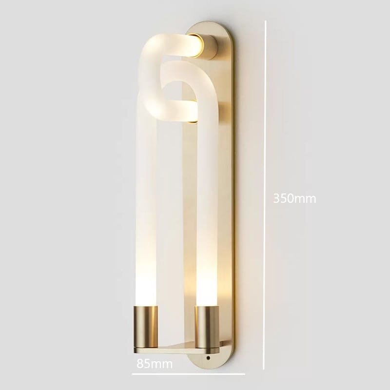 Sculpted Ties LED Wall Lamp