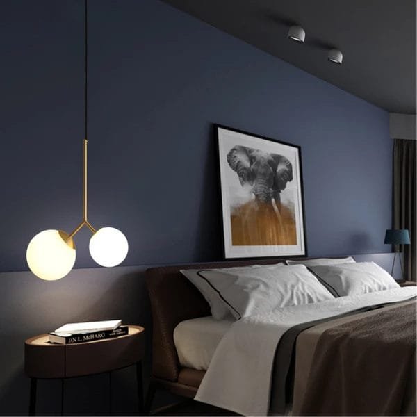 Opale Twins Glass Pendant Lamp