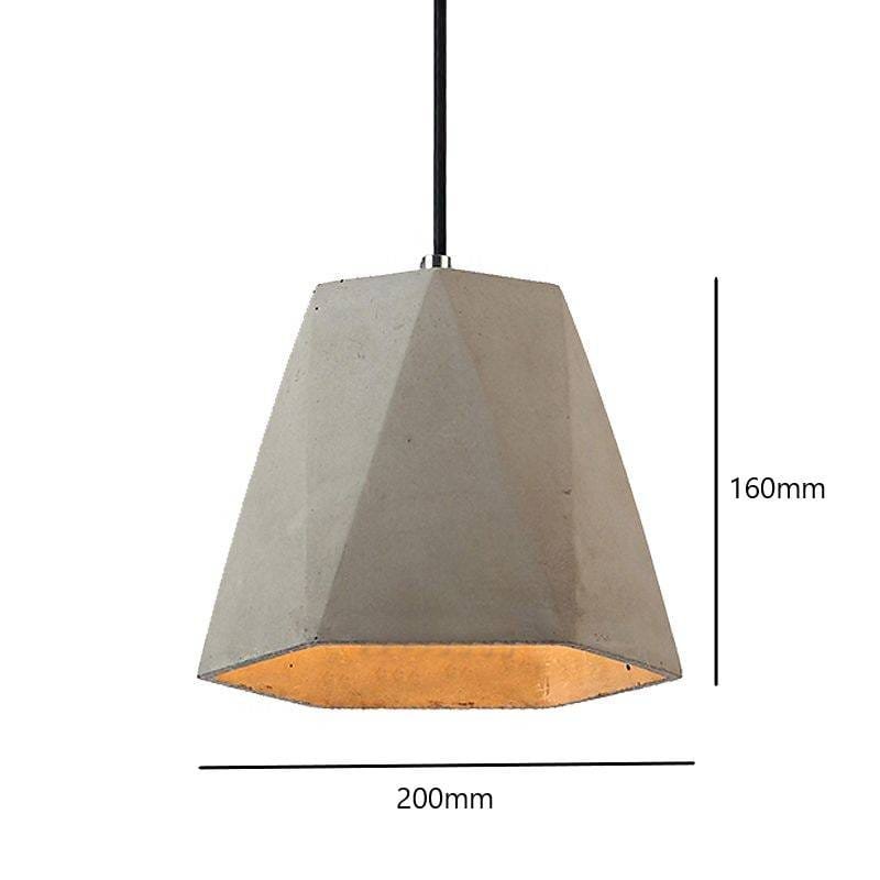 Concrete Fusion Natural Cement Pendant