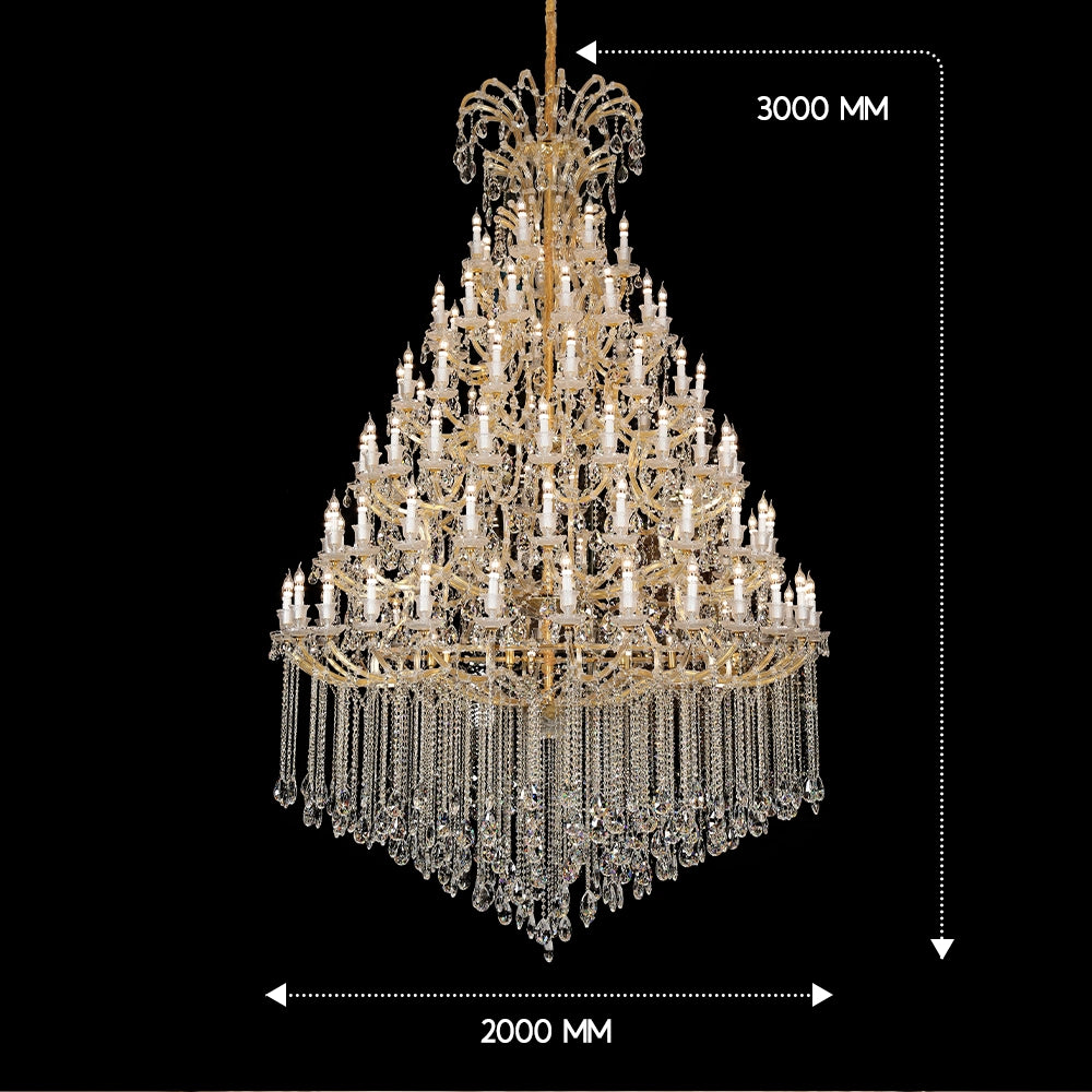 Olympus Crystal Cascade Chandelier