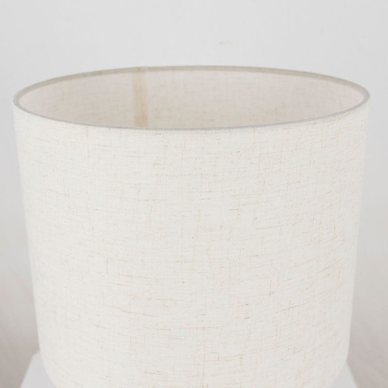 The Silver Arc (Glass, Fabric) Table Lamp