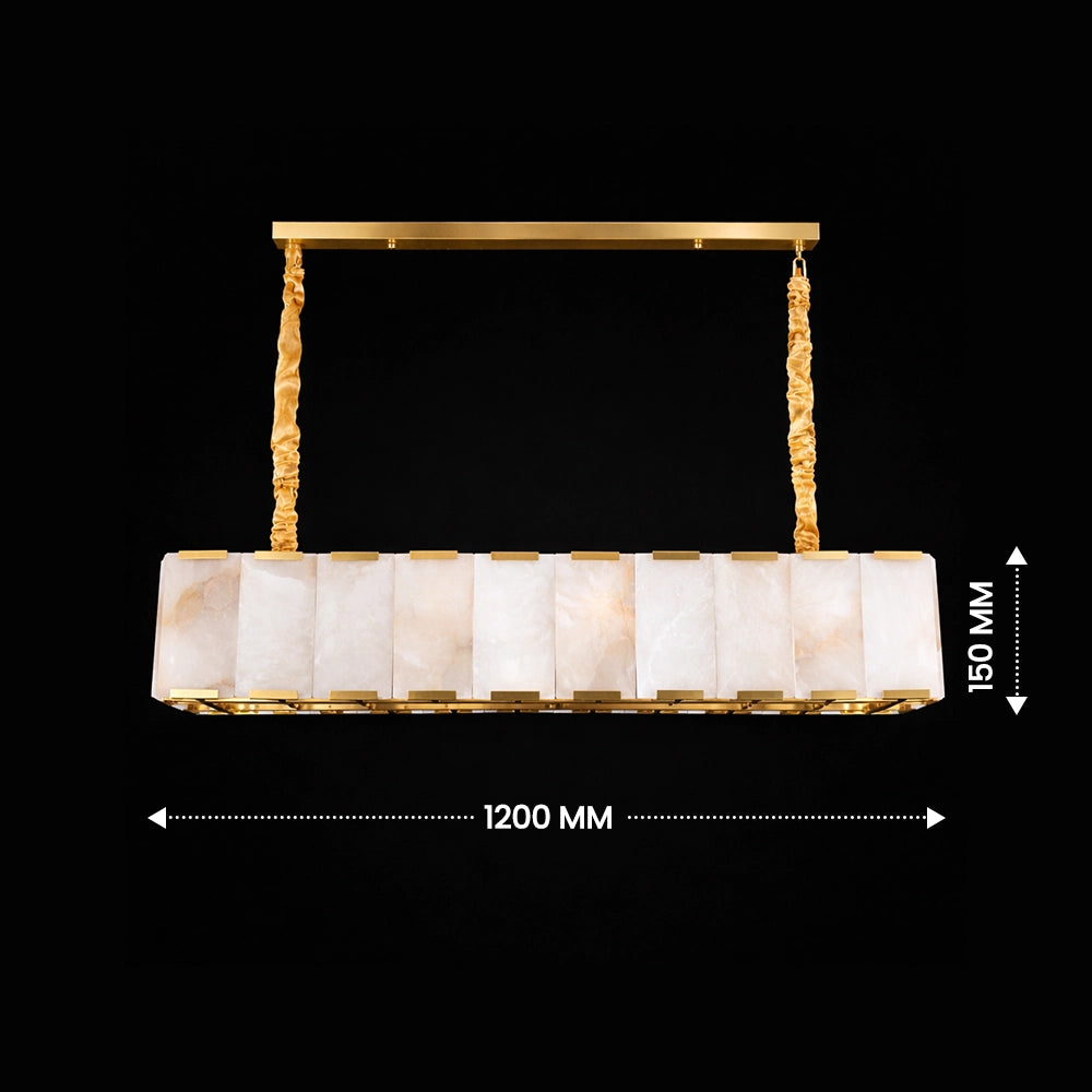 Aurelia Marble Linear Chandelier