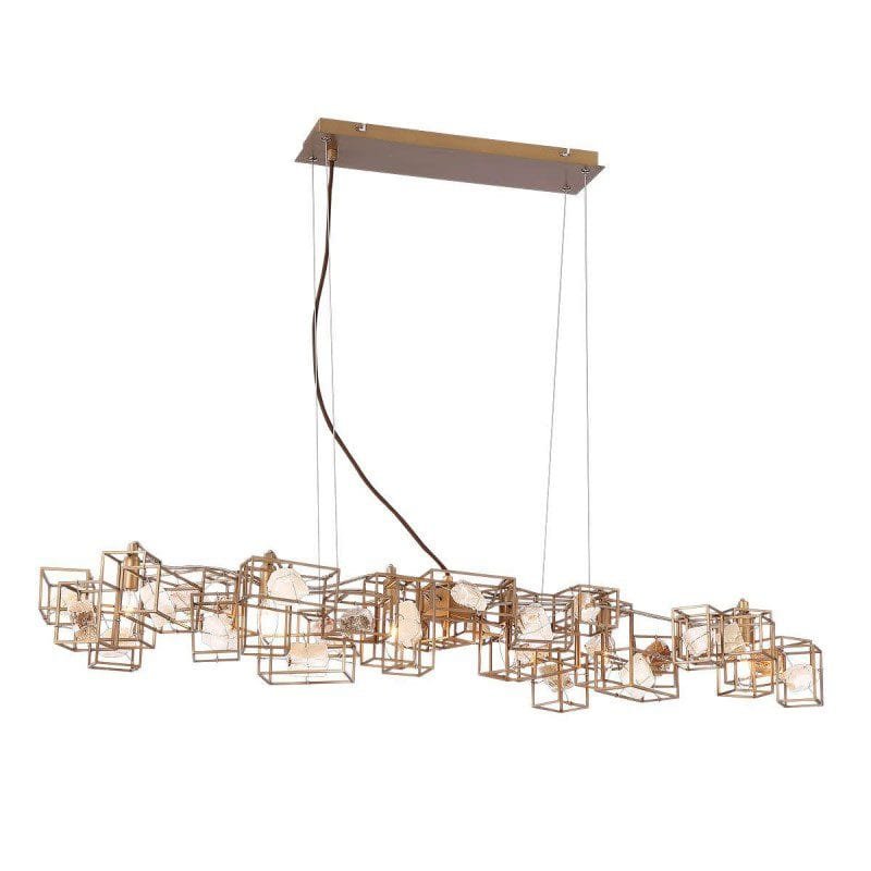 Highland Arc Linear (Iron, Stone) Chandelier