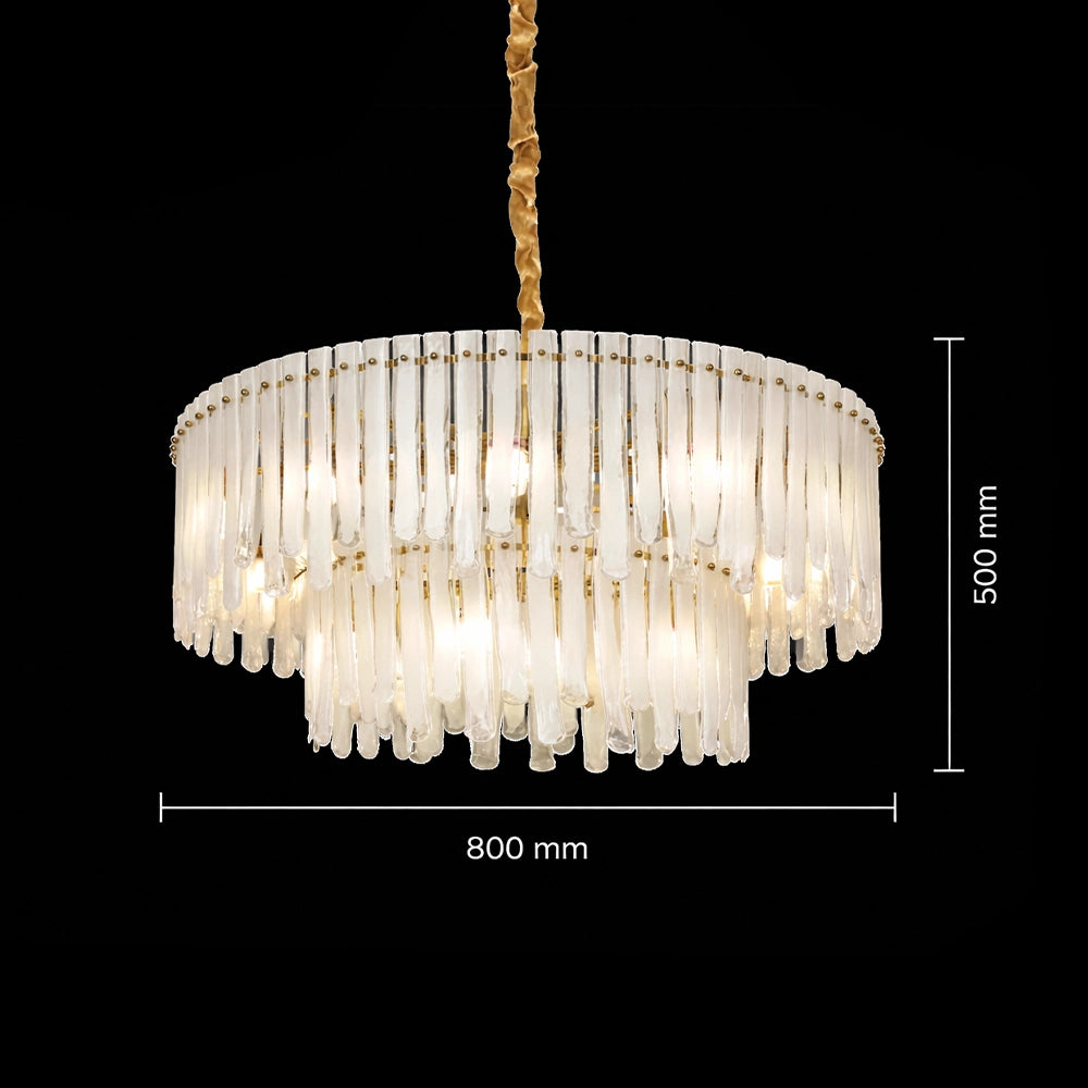 Ivora Tiered Glass Chandelier