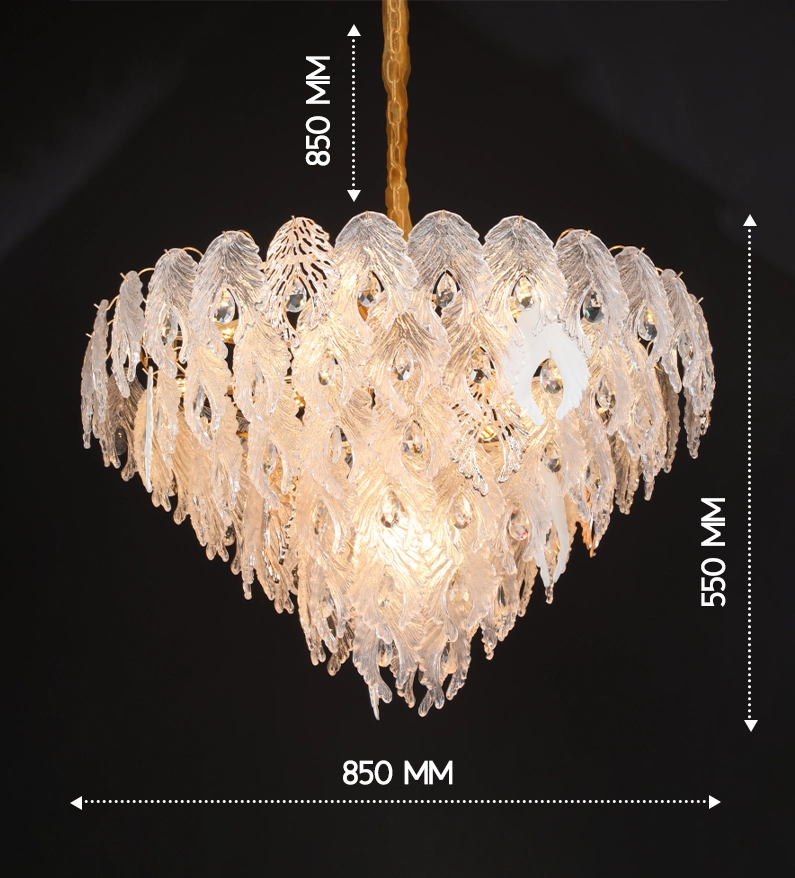 Aurora Borealis Featherburst Chandelier