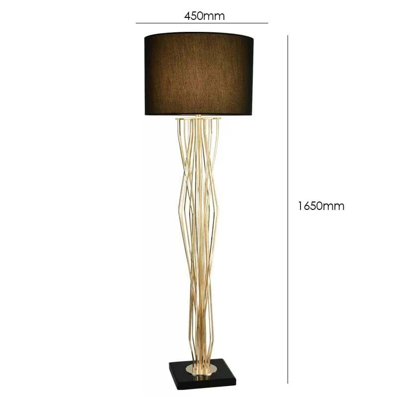 GoldenShadow Floor Lamp