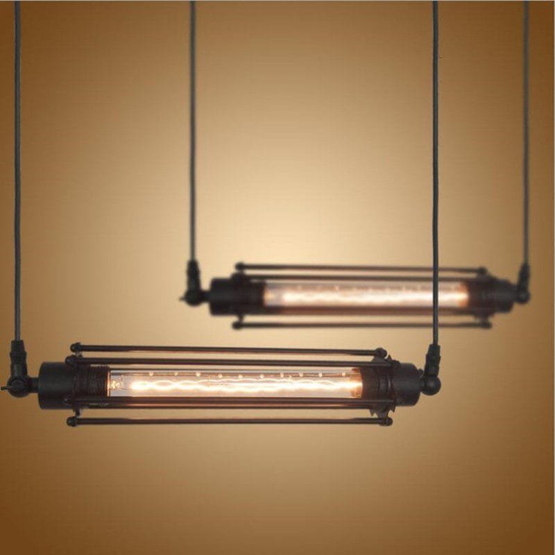 Rustic Refuge Lateral Iron Pendant Light