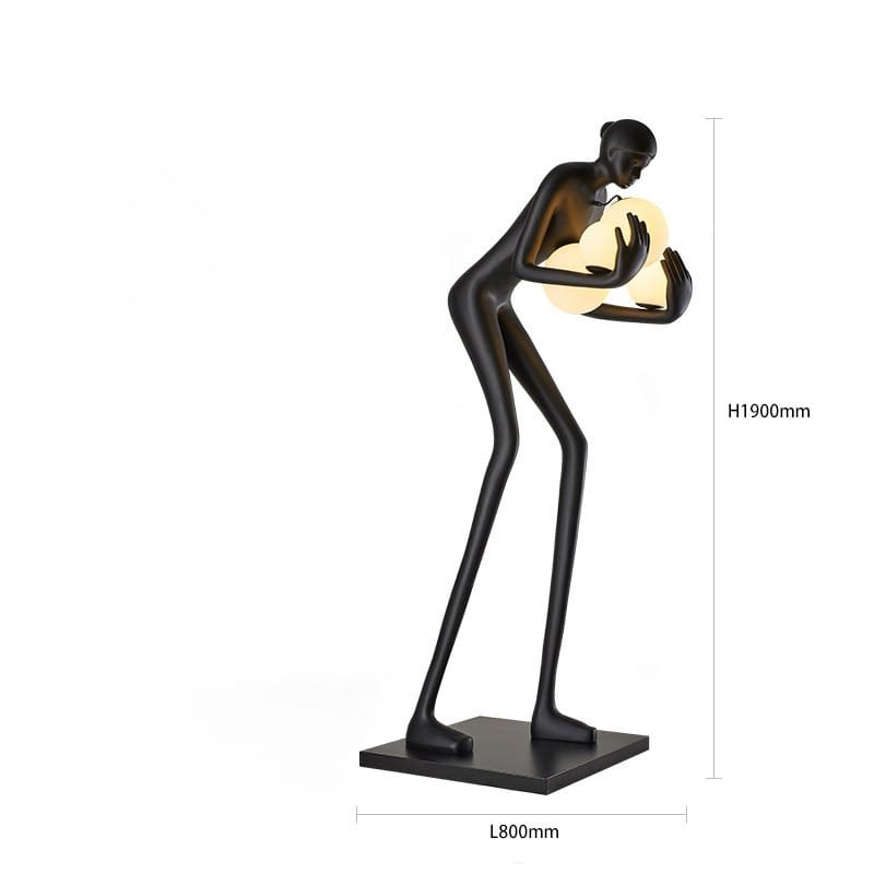 Humanoid Bent(Resin Fiber) Floor Lamp