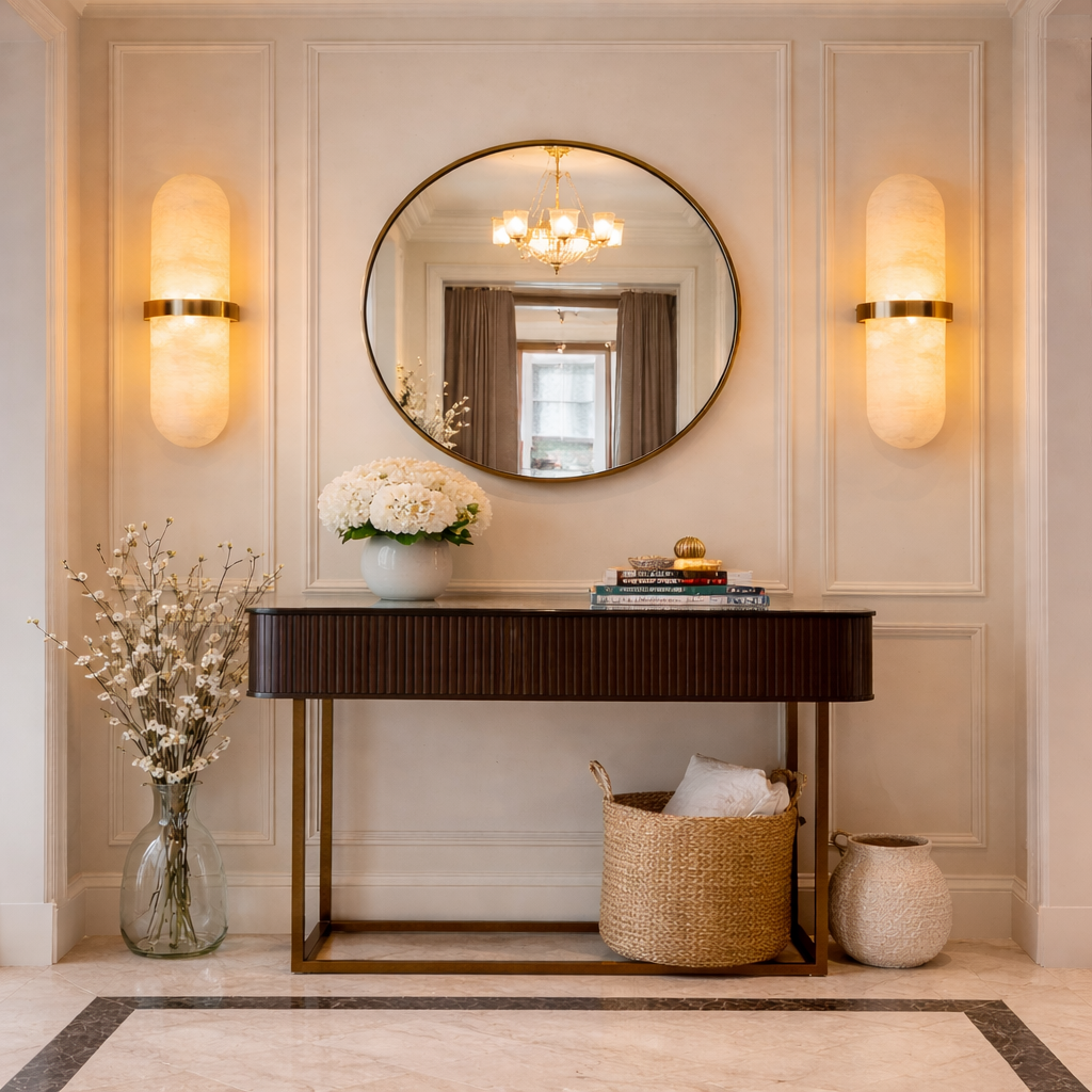 Auralis Capsule Marble Wall Sconce