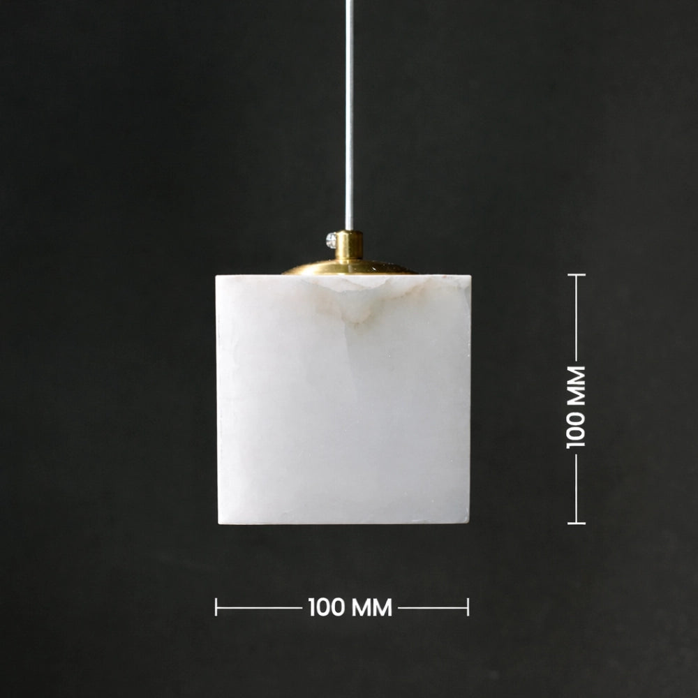 Caldera Marble Cube Pendant Light