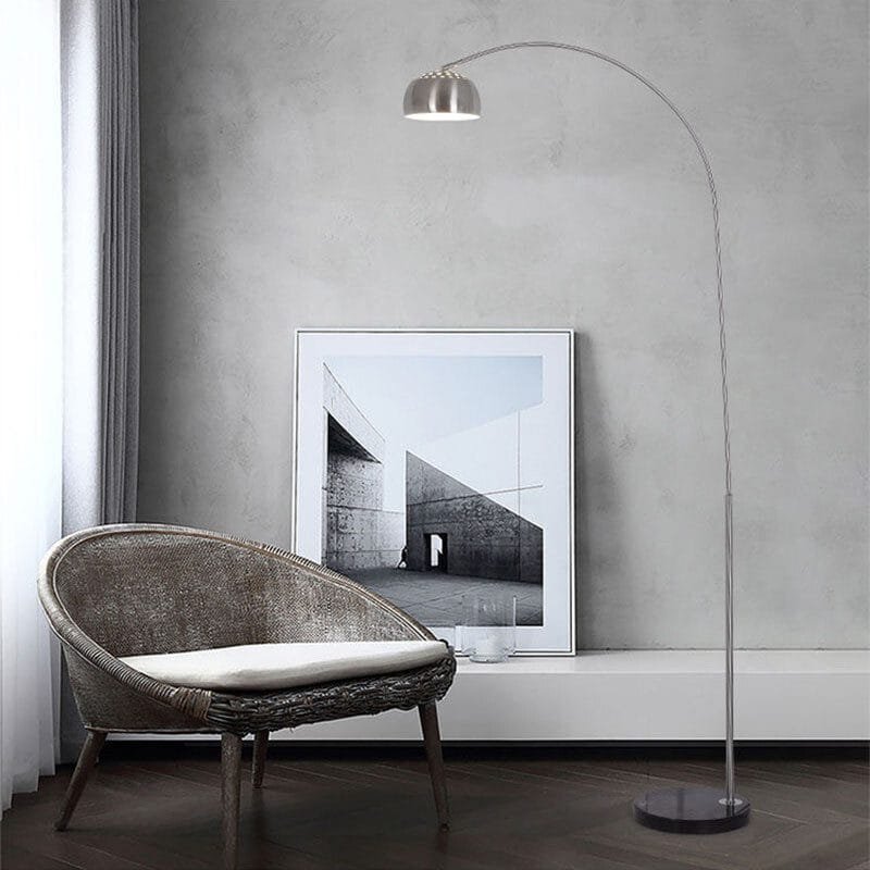 Curve Like CR7 Silver Floor Lamp