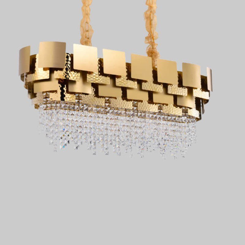 Golden Hour (Linear) Crystal Chandelier