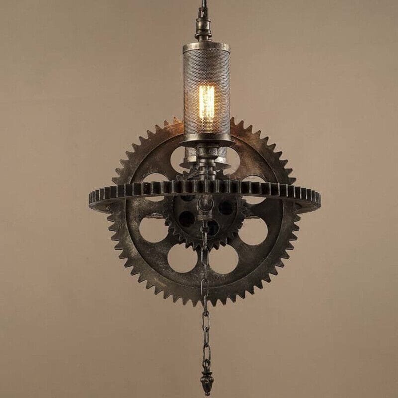 Vintage Gear Pendant Light