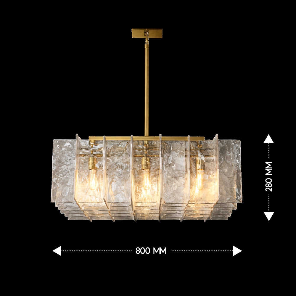 Auralis Linear Crystal Pendant Light