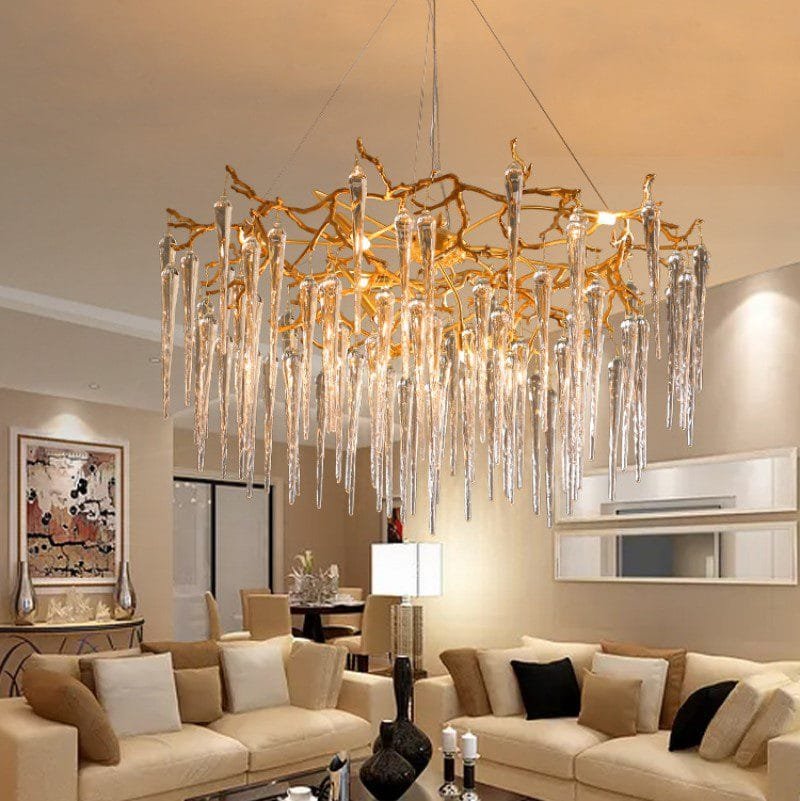 Frozen Drop (Round) Crystal Chandelier