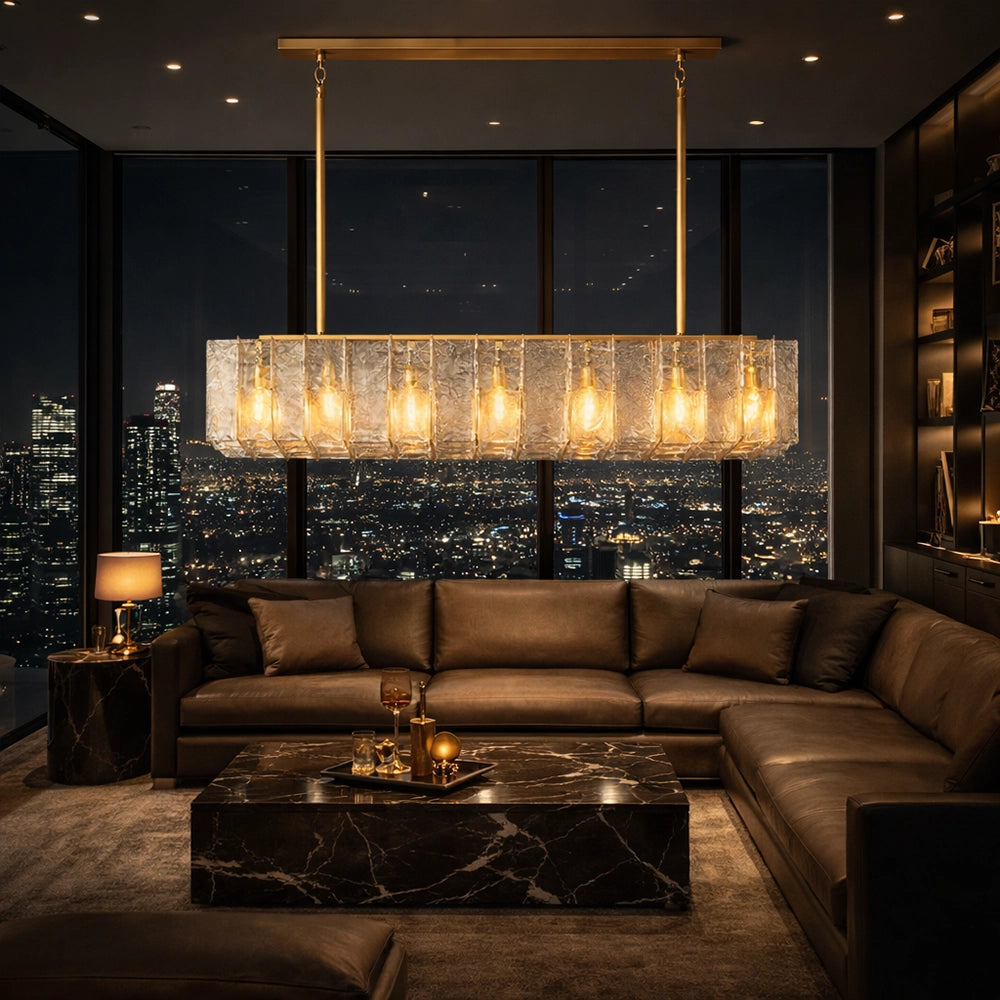 Vireon Linear Glass Chandelier