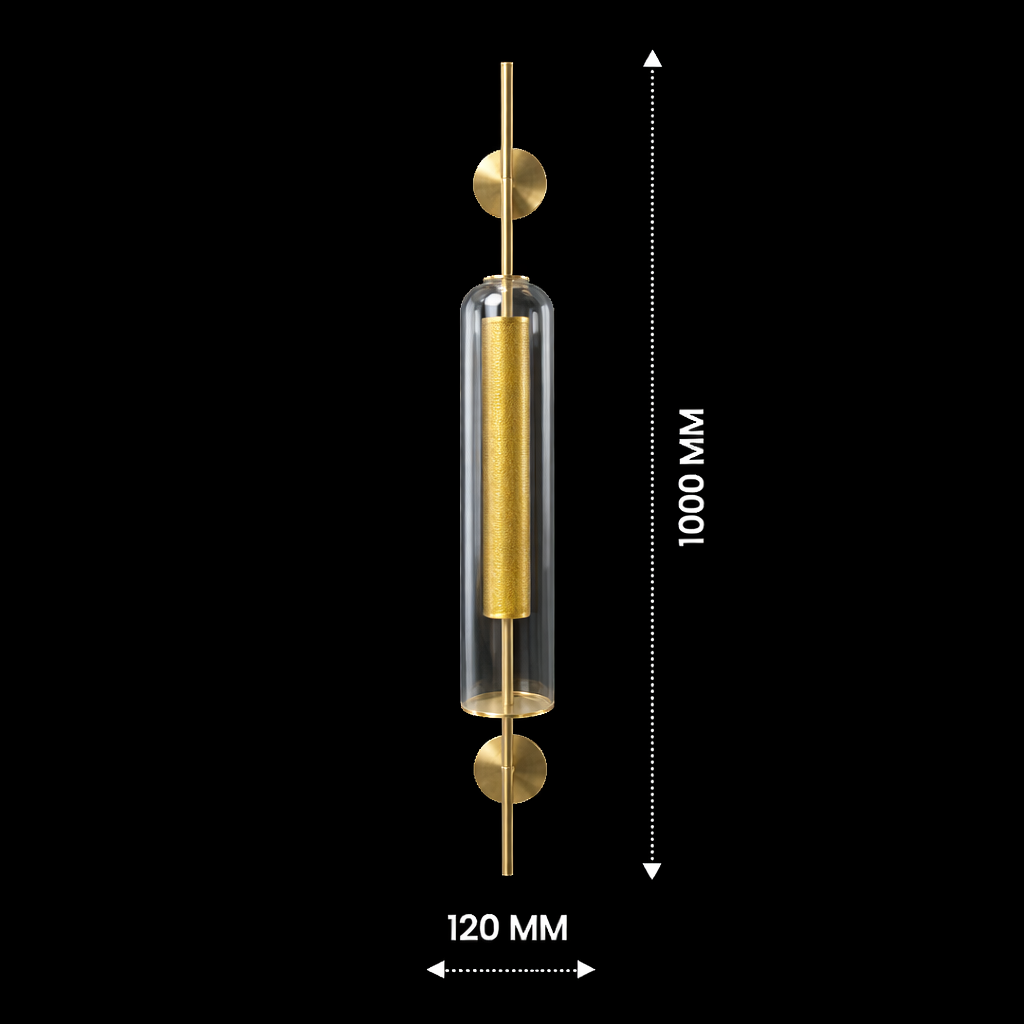 Luminara Glass Column Wall Sconce