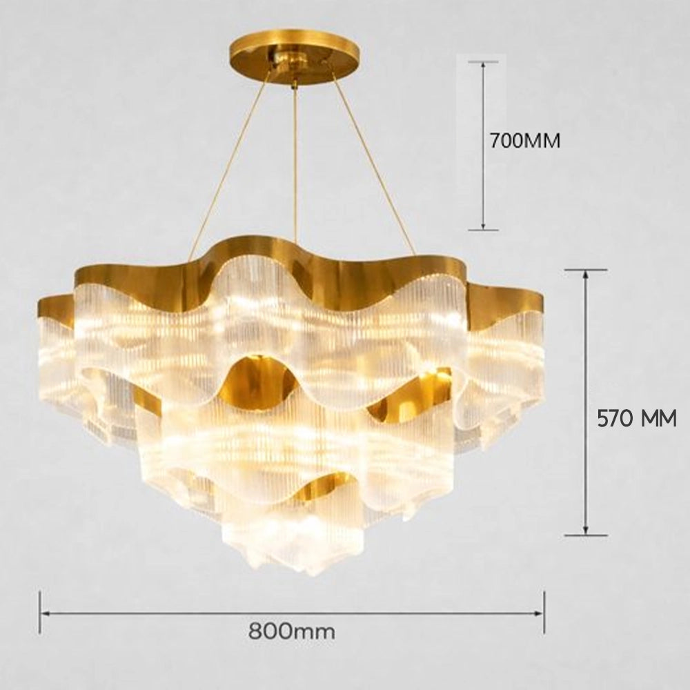 Seashell Sonata Wave Chandelier