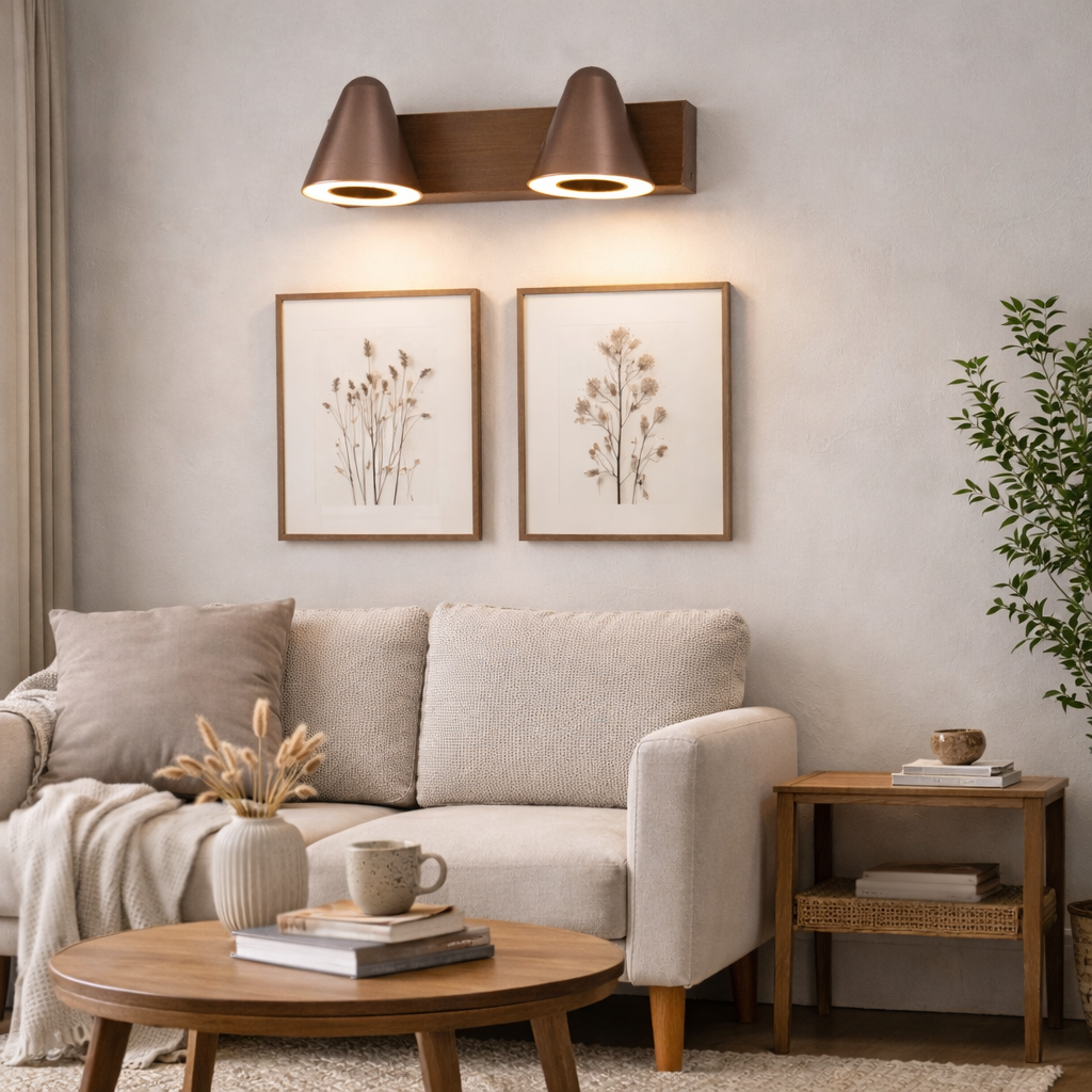 Dual Cone LED Wall Sconce