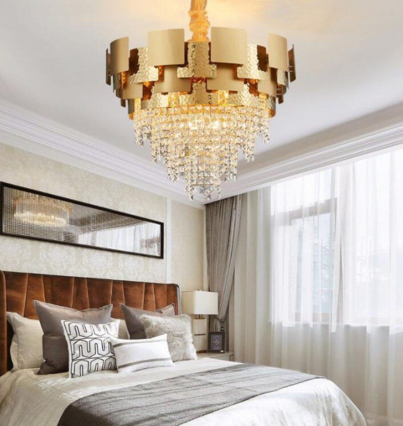 Golden Hour (Round, 2 Sizes) Crystal Chandelier